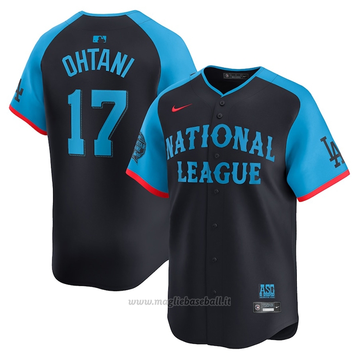 Maglia Baseball Uomo All Star 2024 Shohei Ohtani National League Limited Blu